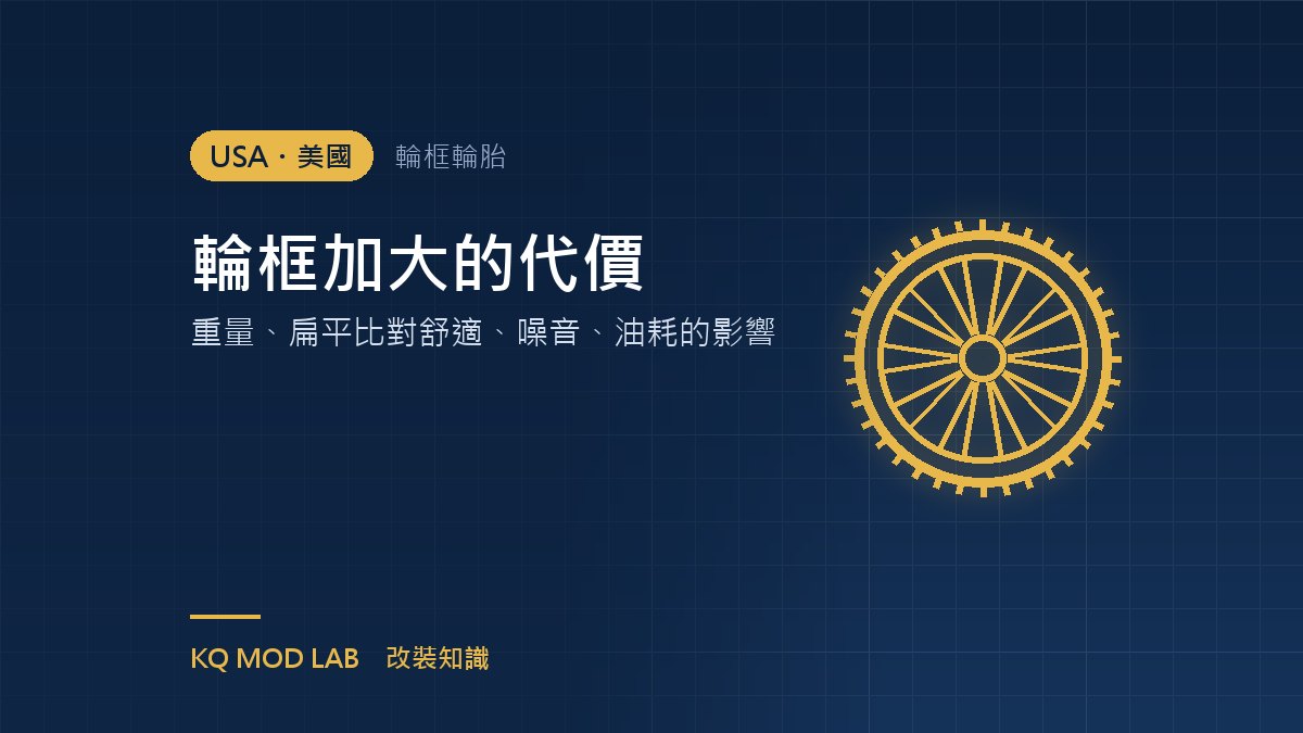 輪框加大的代價:重量、扁平比對舒適、噪音、油耗的影響